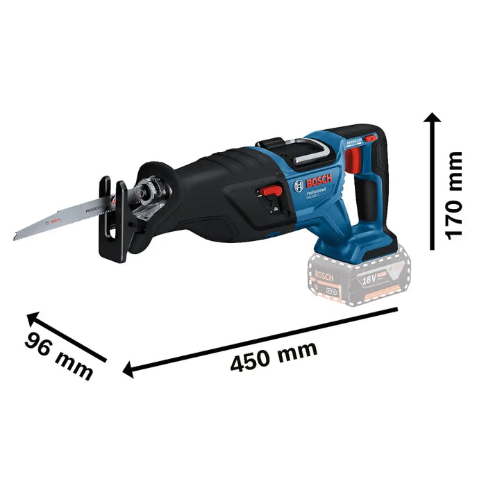 Акумулаторен саблен трион Bosch blue GSA 185 Solo