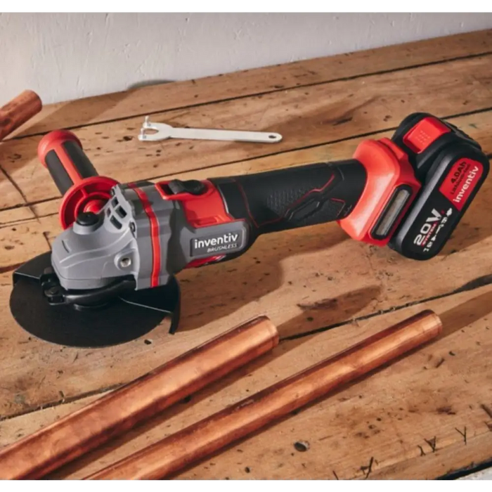 АКУМУЛАТОРЕН ЪГЛОШЛАЙФ 20V INVENTIV 125