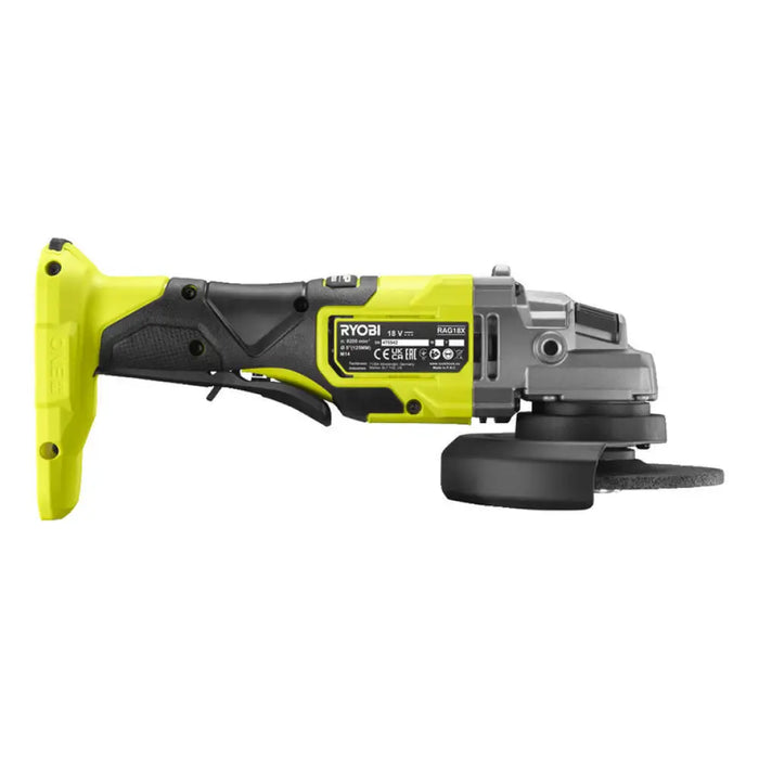 АКУМУЛАТОРЕН БЕЗЧЕКОВ ЪГЛОШЛАЙФ RYOBI RAG18X-0 18 V 125 мм
