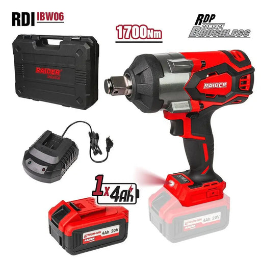 Акумулаторен безчетков гайковерт Raider RDI-IBW06