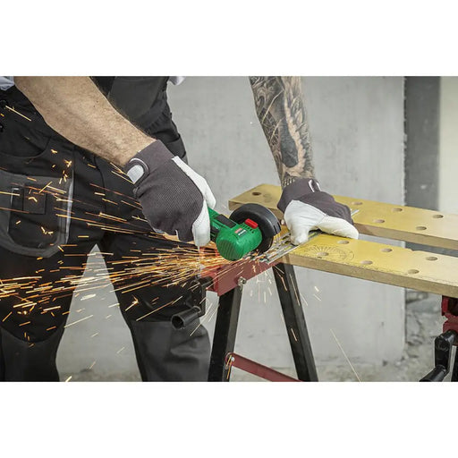 Акумулаторен безчетков мини ъглошлайф Status SH115E