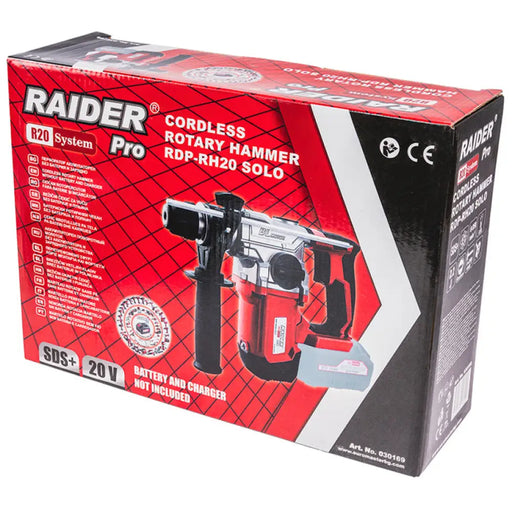 АКУМУЛАТОРЕН БЕЗЧЕТКОВ ПЕРФОРАТОР RAIDER PRO RDP-RH20 20 V