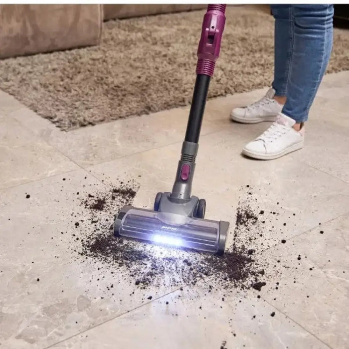 Акумулаторен изправен прахосмукачка MOD-70 Черно лилаво