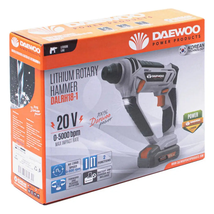 АКУМУЛАТОРЕН ПЕРФОРАТОР DAEWOO DALRH18-1 20 V 1.20 J SDS