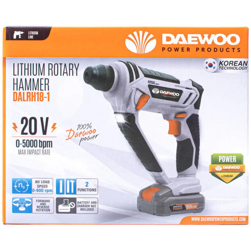 АКУМУЛАТОРЕН ПЕРФОРАТОР DAEWOO DALRH18-1 20 V 1.20 J SDS