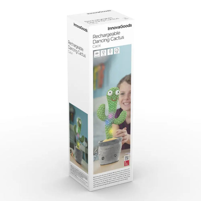 Акумулаторен Танцуващ и Говорещ Кактус с Музика