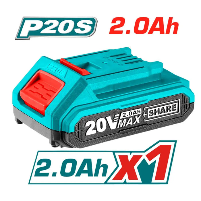 АКУМУЛАТОРЕН ТРИМЕР TOTAL 20V 2.0AH