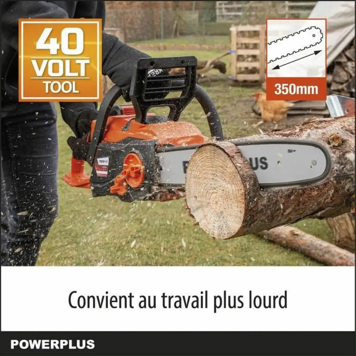 Акумулаторен верижен трион Powerplus 35 cm