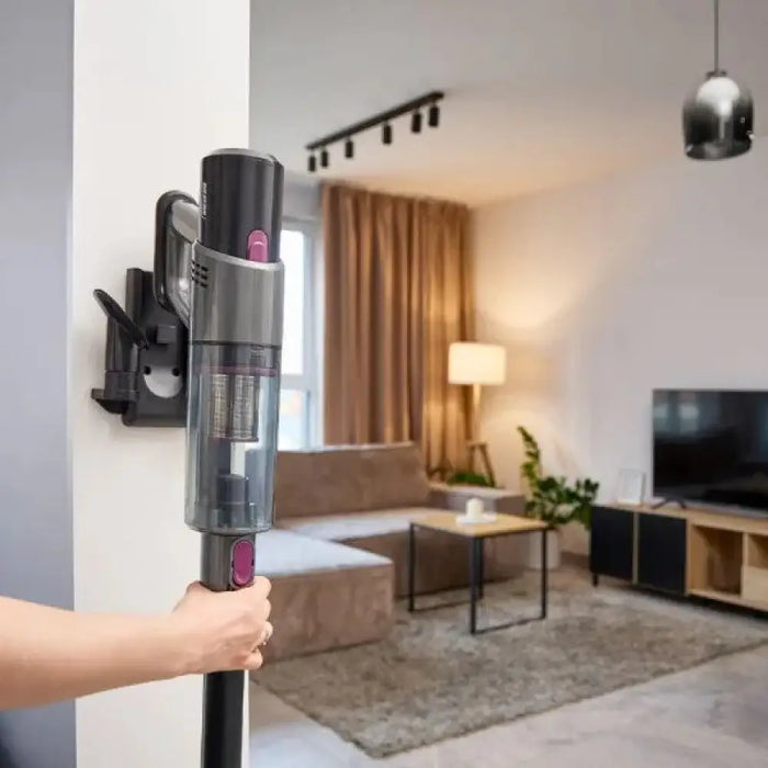 Акумулаторен изправен прахосмукачка MOD-70 Черно лилаво