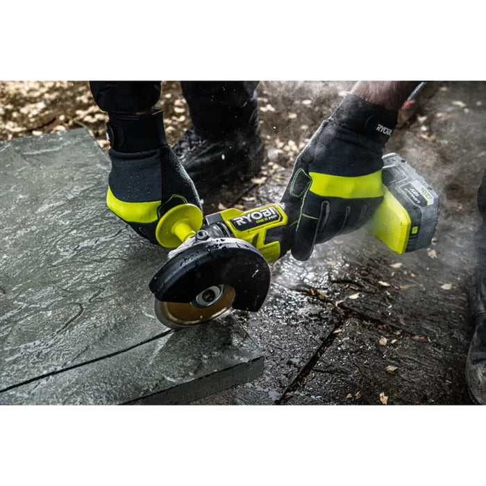 АКУМУЛАТОРЕН БЕЗЧЕКОВ ЪГЛОШЛАЙФ RYOBI RAG18X-0 18 V 125 мм