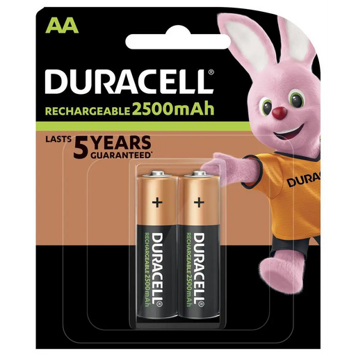Акумулаторна батерия DURACELL R6 AA 2500mAh NiMH 1.2V 2 бр.