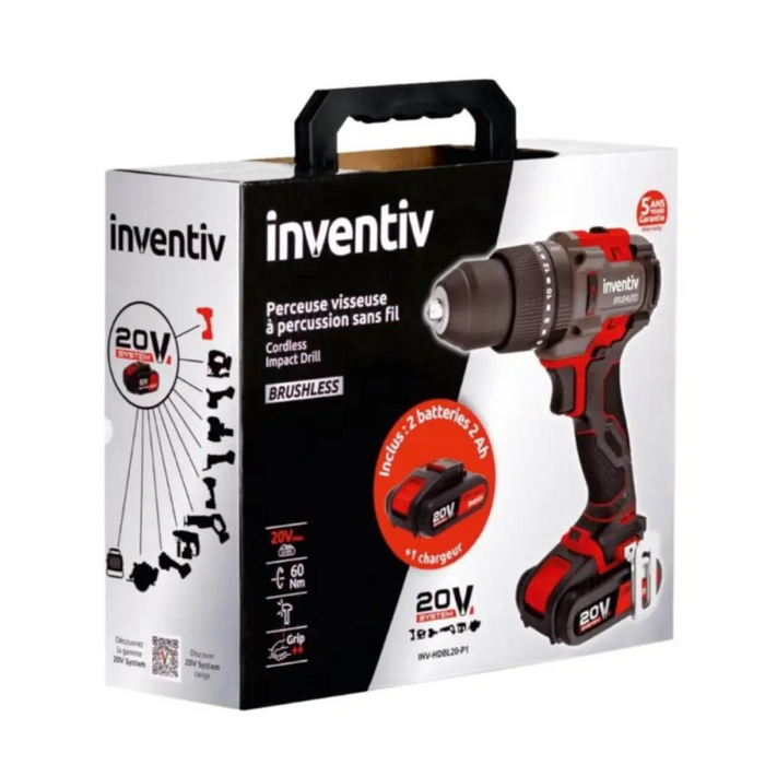 АКУМУЛАТОРНА БОРМАШИНА INVENTIV 20V 60N