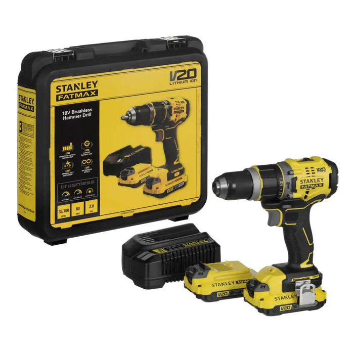 Акумулаторна бормашина STANLEY SFMCD721D2K 18V