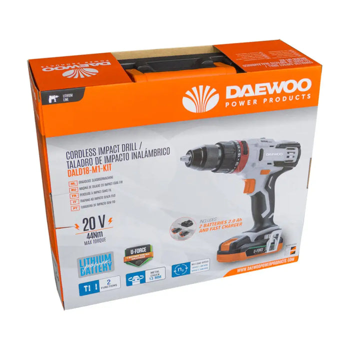 АКУМУЛАТОРНА УДАРНА БОРМАШИНА DAEWOO DALD18-M1-KIT 20 V