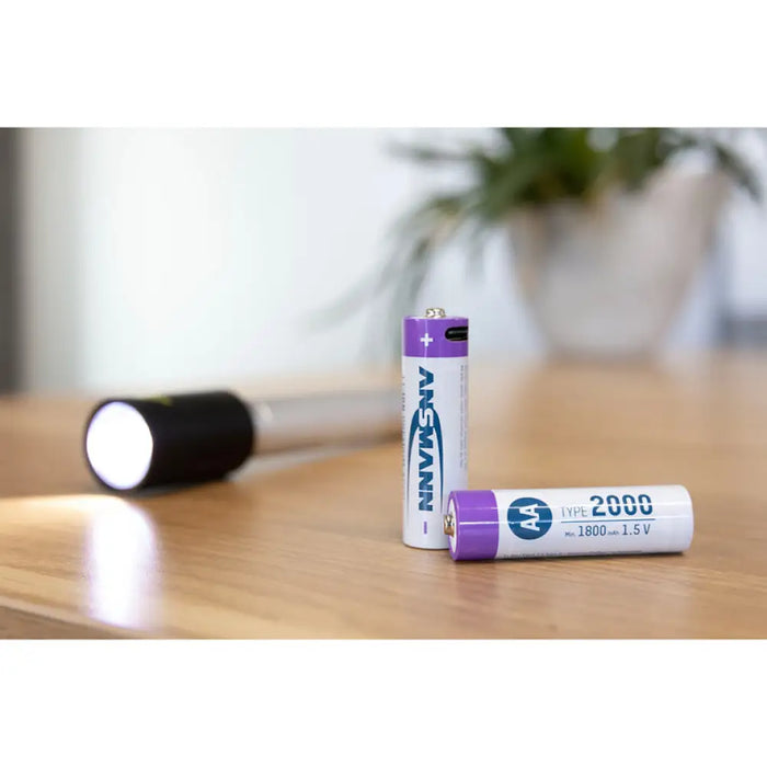 АКУМУЛАТОРНИ БАТЕРИИ ANSMANN 5434 2000MAH USB-C 4БР