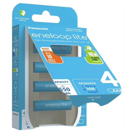 Акумулаторни батерии PANASONIC ENELOOP LITE AAA 550 mAh 4