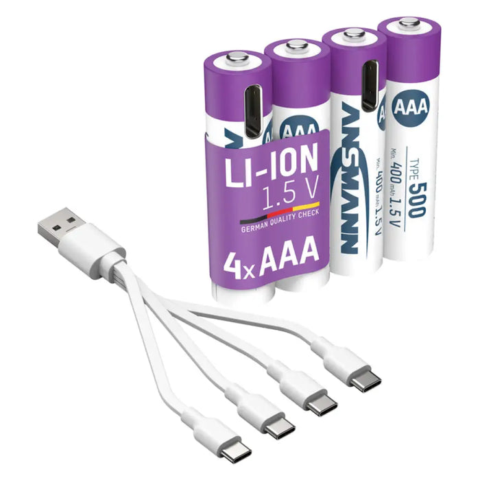 АКУМУЛАТОРНИ БАТЕРИИ ANSMANN 5378 500MAH USB-C