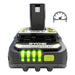 АКУМУЛАТОРНА БАТЕРИЯ 18 V 2 AH RYOBI ONE + RB1820C