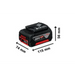 АКУМУЛАТОРНА БАТЕРИЯ 18V 5AH BOSCH GBA