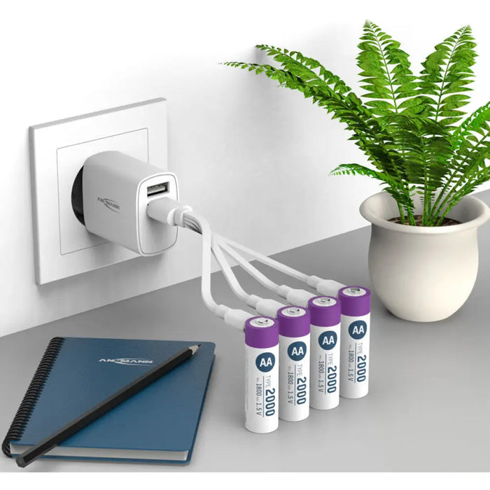 АКУМУЛАТОРНИ БАТЕРИИ ANSMANN 5434 2000MAH USB-C 4БР