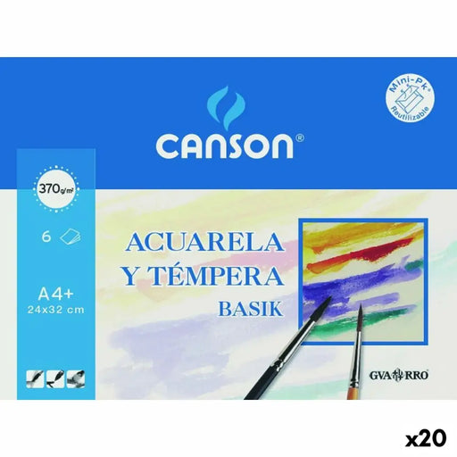 Акварелна хартия Canson Basik 6 листа (20 броя)
