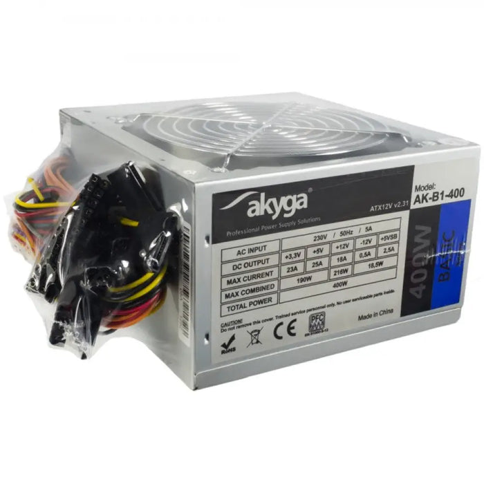 Akyga AK-B1-400 захранване 400 W 20 + 4 pin ATX ATX Green