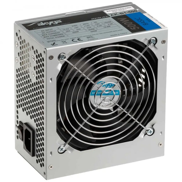 Akyga AK-B1-500 захранване 500 W 20 + 4 pin ATX ATX Сив