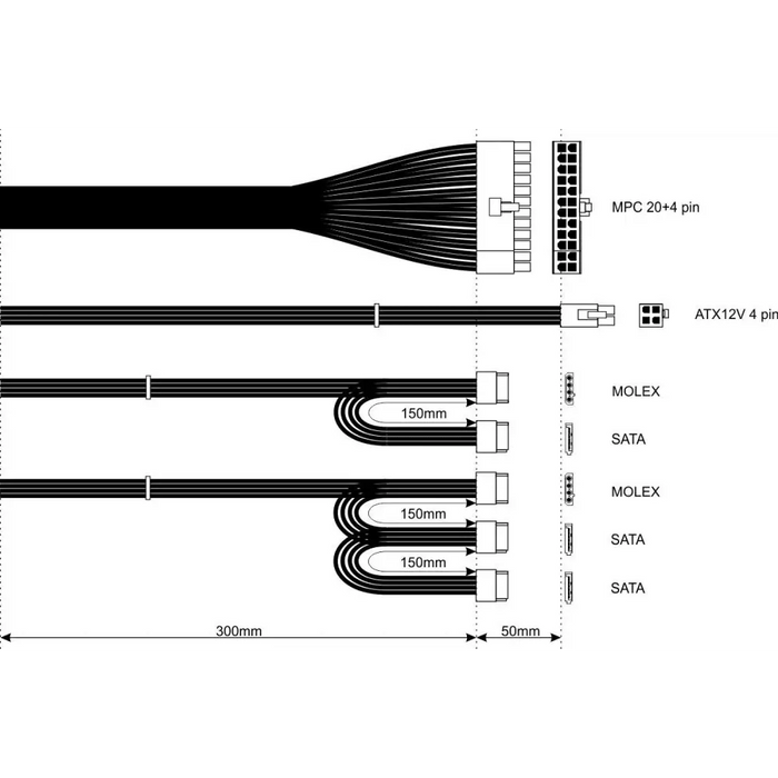 Akyga AK-B1-500E захранване 500 W 20 + 4 pin ATX ATX Сив