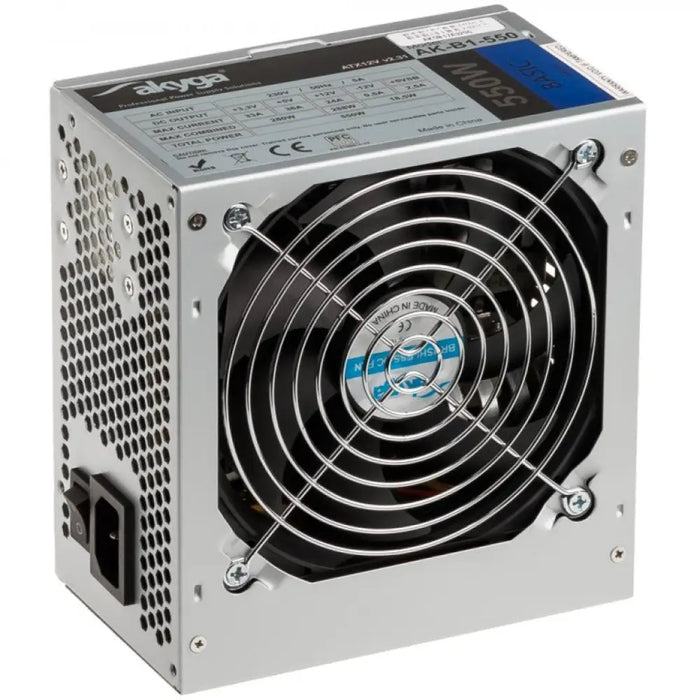 Akyga AK-B1-550 захранване 550 W 20 + 4 pin ATX ATX Сив