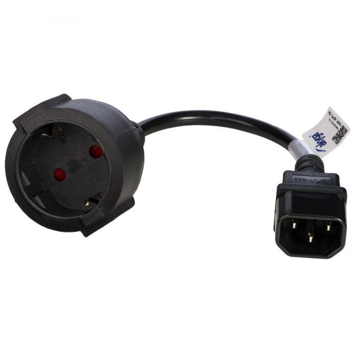 Захранващ кабел Akyga AK-PC-10A Черен 0.15 м CEE7/4