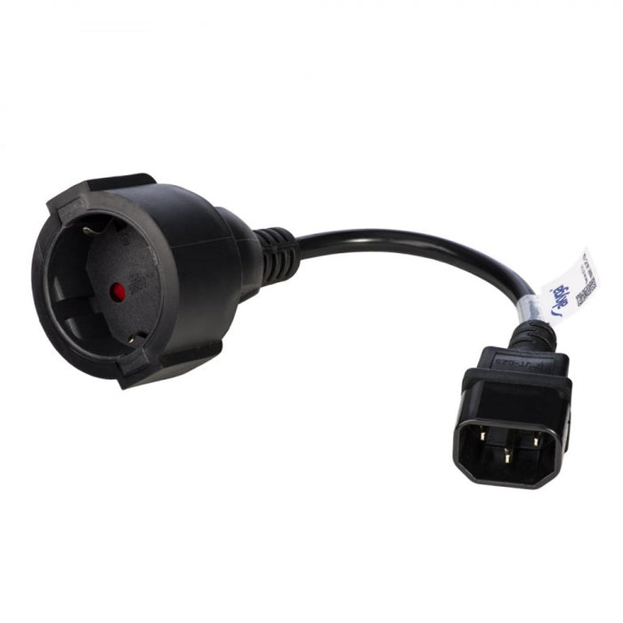 Захранващ кабел Akyga AK-PC-10A Черен 0.15 м CEE7/4