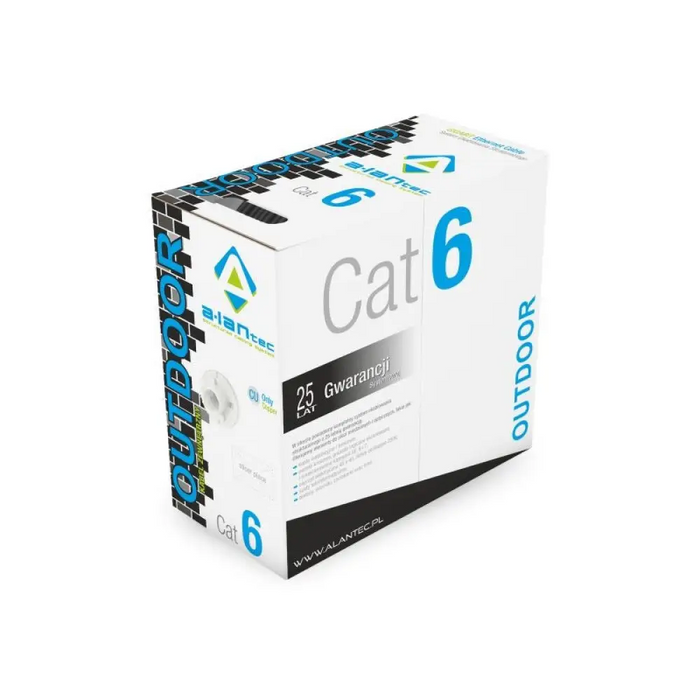 ALANTEC U/UTP cat.6 PE 4x2x23AWG 305m ВЪНШЕН СУХ кабел