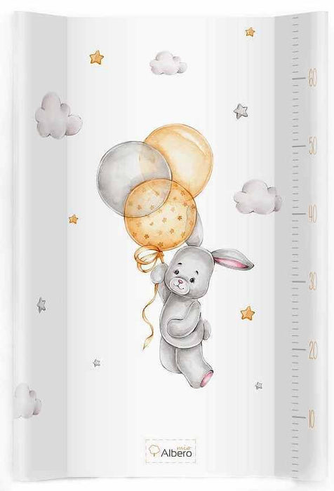 Твърда подложка за повиване Albero Mio - 80 х 47 cm, Bunny