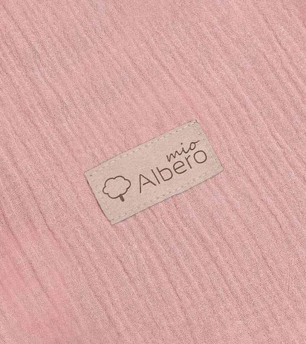Бебешка пелена за изписване 2 в 1 Albero Mio - Cotton Color, CC1 Pink