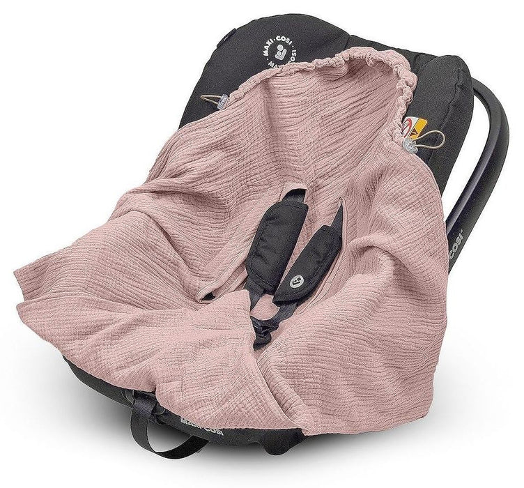 Бебешка пелена за изписване 2 в 1 Albero Mio - Cotton Color, CC1 Pink