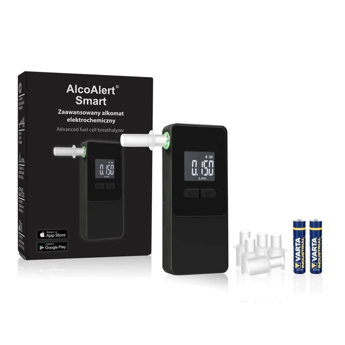 AlcoAlert Smart електрохимичен дрегер, черен