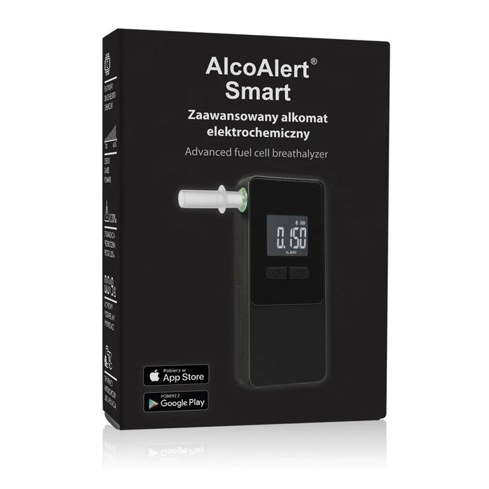 AlcoAlert Smart електрохимичен дрегер, черен
