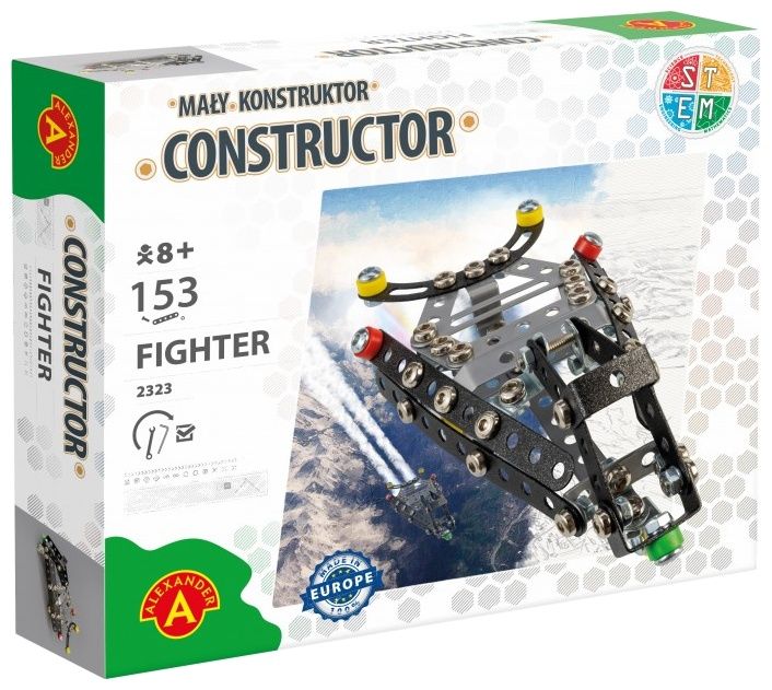 Метален конструктор Alexander - Fighter, 153 части