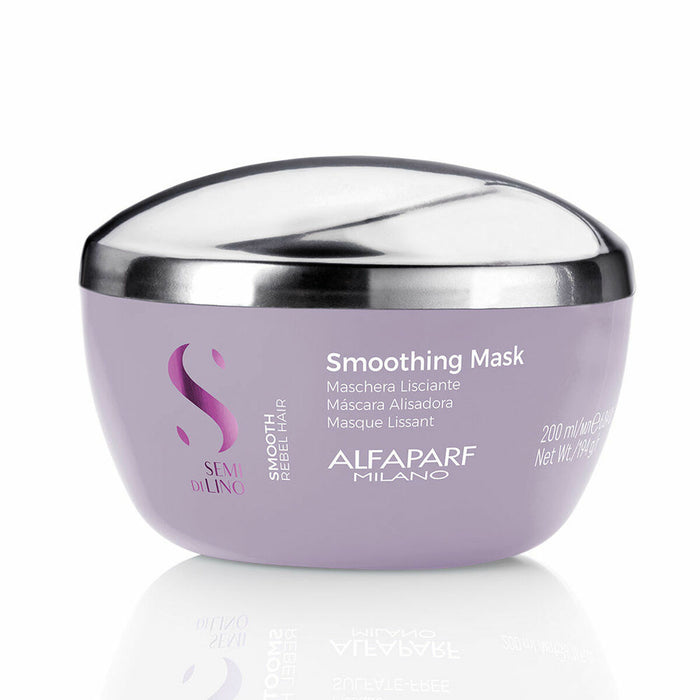 Капилярна Маска Alfaparf Milano Semi di Lino Smooth Rebel Hair 200 ml Гладка Кожа