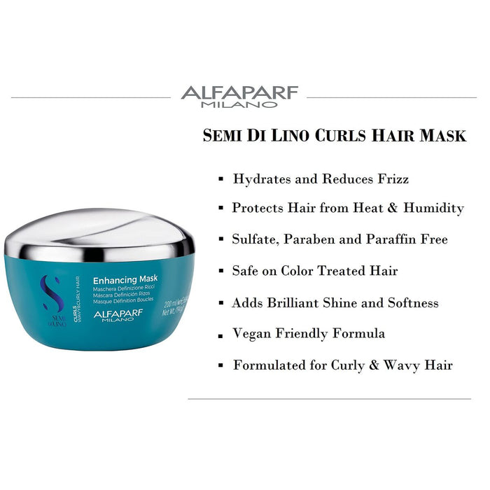 Капилярна Маска Alfaparf Milano Semi Di Lino Curls 200 ml (1 броя)