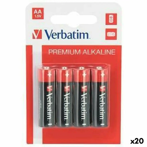 Алкални батерии Verbatim LR06 1,5 V (20 броя)