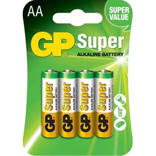 Алкална батерия GP Battery (AA) SUPER LR6/AA