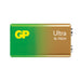 Алкална батерия GP ULTRA 6LF22 /6LR61 9V 1 бр. 1604AU21-SB1