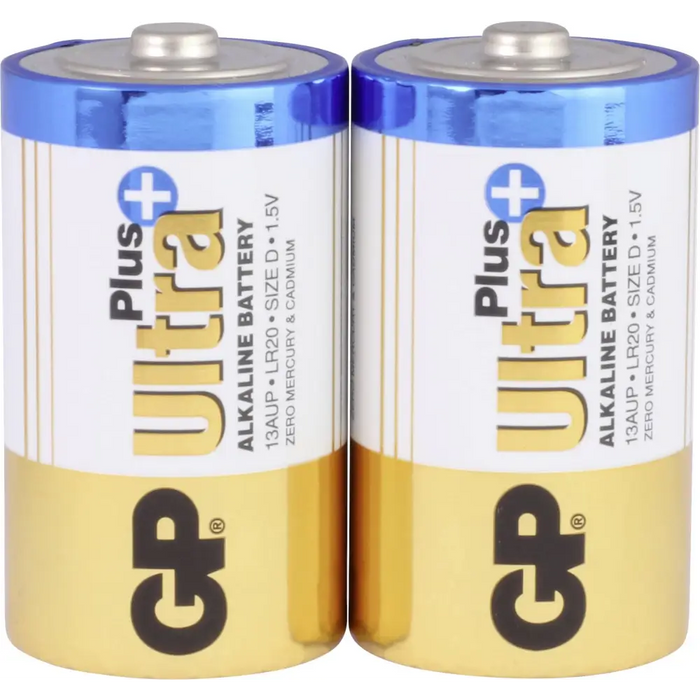 Алкална батерия GP ULTRA PLUS LR20 /2 бр. в опаковка/ 1.5V