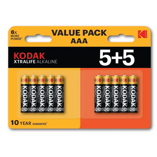 Алкална батерия Kodak XTRALIFE AAA 10 (пакет 5 + 5)
