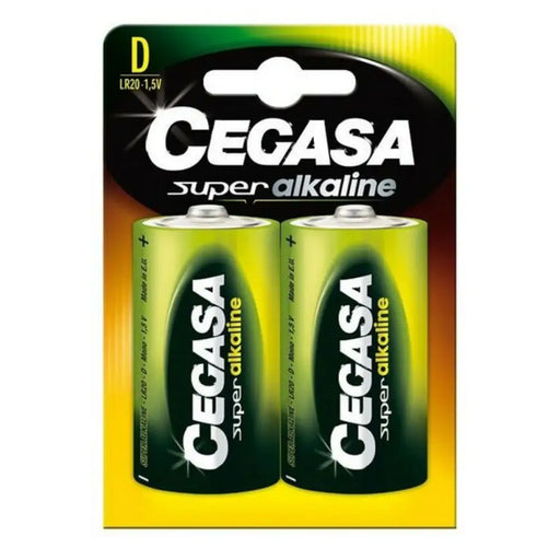 Алкални батерии Cegasa Bl.LR20 D 1,5V (2 uds) (12 броя)