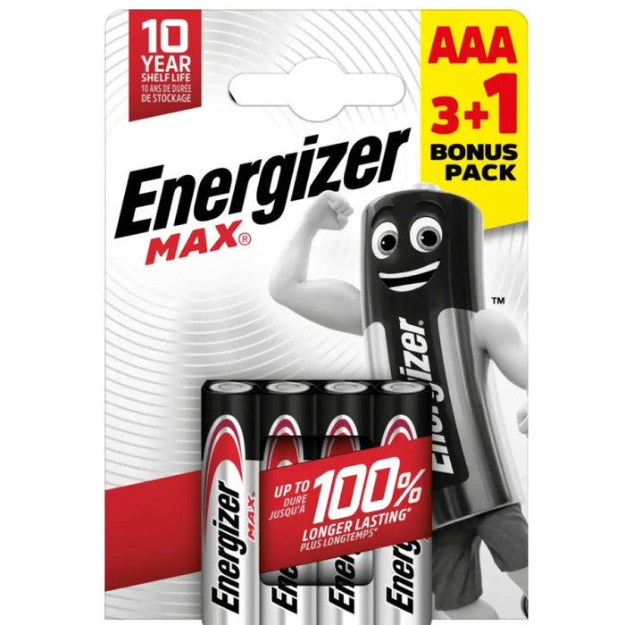 АЛКАЛНИ БАТЕРИИ ENR MAX ALK AAA 3 + 1 CHP4 ENERGIZER