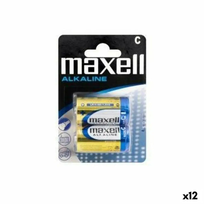 Алкални батерии Maxell LR14 (12 броя)
