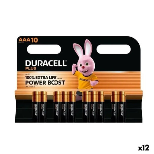 Алкални батерии DURACELL PLUS POWER 1,5 V AAA 10 Части (12