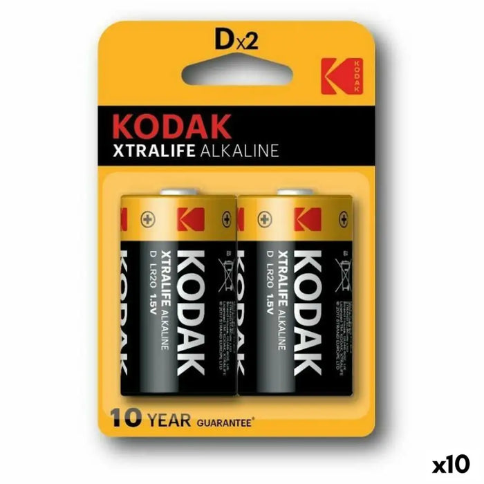 Алкални батерии Kodak 1,5 V LR20 (10 броя)